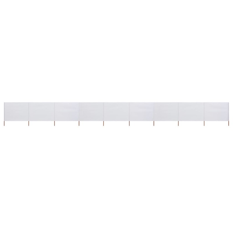 vidaXL 9-teiliges Windschutzgewebe 1200 x 160 cm Sandweiß vidaXL 9-teiliges Windschutzgewebe 1200 x 160 cm Sandweiß