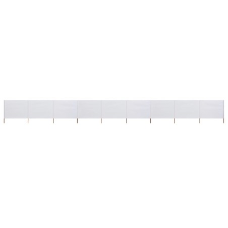 vidaXL 9-teiliges Windschutzgewebe 1200 x 160 cm Sandweiß
