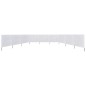 vidaXL 9-teiliges Windschutzgewebe 1200 x 160 cm Sandweiß vidaXL 9-teiliges Windschutzgewebe 1200 x 160 cm Sandweiß