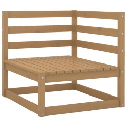 vidaXL Garten-Ecksofas 2 Stk. Honigbraun Kiefer Massivholz 
