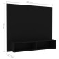 vidaXL TV-Wandschrank Schwarz 102x23,5x90 cm Holzwerkstoff vidaXL TV-Wandschrank Schwarz 102x23,5x90 cm Holzwerkstoff