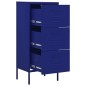 vidaXL Lagerschrank Marineblau 42,5x35x101,5 cm Stahl vidaXL Lagerschrank Marineblau 42,5x35x101,5 cm Stahl