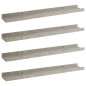 vidaXL Wandregale 4 Stk. Betongrau 60x9x3 cm vidaXL Wandregale 4 Stk. Betongrau 60x9x3 cm