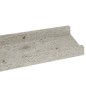vidaXL Wandregale 4 Stk. Betongrau 60x9x3 cm vidaXL Wandregale 4 Stk. Betongrau 60x9x3 cm