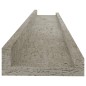 vidaXL Wandregale 4 Stk. Betongrau 60x9x3 cm vidaXL Wandregale 4 Stk. Betongrau 60x9x3 cm