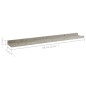 vidaXL Wandregale 4 Stk. Betongrau 60x9x3 cm vidaXL Wandregale 4 Stk. Betongrau 60x9x3 cm