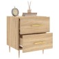 vidaXL Nachttisch Sonoma-Eiche 40x35x47,5 cm Holzwerkstoff vidaXL Nachttisch Sonoma-Eiche 40x35x47,5 cm Holzwerkstoff