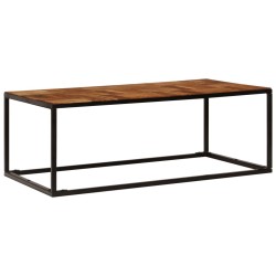 vidaXL Couchtisch 110 x 60 x 40 cm Massivholz Akazie und Stahl