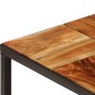 vidaXL Couchtisch 110 x 60 x 40 cm Massivholz Akazie und Stahl vidaXL Couchtisch 110 x 60 x 40 cm Massivholz Akazie und Stahl