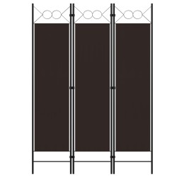 vidaXL 3-tlg. Raumteiler Braun 120 x 180 cm