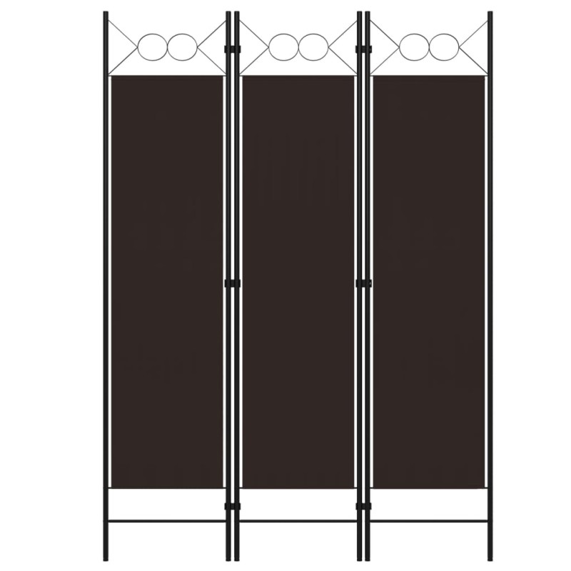 vidaXL 3-tlg. Raumteiler Braun 120 x 180 cm vidaXL 3-tlg. Raumteiler Braun 120 x 180 cm