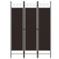 vidaXL 3-tlg. Raumteiler Braun 120 x 180 cm vidaXL 3-tlg. Raumteiler Braun 120 x 180 cm