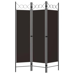 vidaXL 3-tlg. Raumteiler Braun 120 x 180 cm