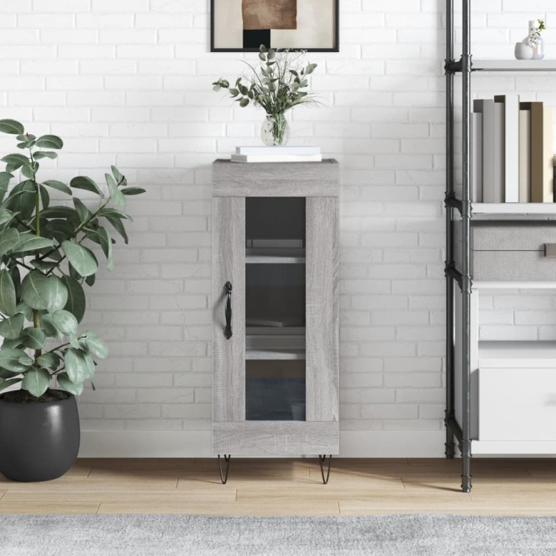 vidaXL Sideboard Grau Sonoma 34,5x34x90 cm Holzwerkstoff vidaXL Sideboard Grau Sonoma 34,5x34x90 cm Holzwerkstoff