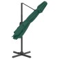 vidaXL Ampelschirm mit Doppeldach Grün 300x300 cm vidaXL Ampelschirm mit Doppeldach Grün 300x300 cm