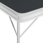 vidaXL Klappbarer Campingtisch mit 2 Sitzbänken Aluminium Grau vidaXL Klappbarer Campingtisch mit 2 Sitzbänken Aluminium Grau