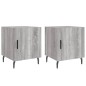 vidaXL Nachttische 2 Stk. Grau Sonoma 40x40x50 cm Holzwerkstoff vidaXL Nachttische 2 Stk. Grau Sonoma 40x40x50 cm Holzwerkstoff