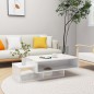 vidaXL Couchtisch Hochglanz-Weiß 105x55x32 cm Holzwerkstoff vidaXL Couchtisch Hochglanz-Weiß 105x55x32 cm Holzwerkstoff