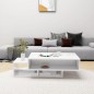 vidaXL Couchtisch Hochglanz-Weiß 105x55x32 cm Holzwerkstoff vidaXL Couchtisch Hochglanz-Weiß 105x55x32 cm Holzwerkstoff