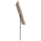 vidaXL Sonnenschirm mit Aluminium-Mast 180 x 110 cm Taupe vidaXL Sonnenschirm mit Aluminium-Mast 180 x 110 cm Taupe