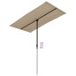 vidaXL Sonnenschirm mit Aluminium-Mast 180 x 110 cm Taupe vidaXL Sonnenschirm mit Aluminium-Mast 180 x 110 cm Taupe