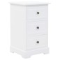 Nachttisch MDF und Kiefernholz 35 x 32 x 59 cm Nachttisch MDF und Kiefernholz 35 x 32 x 59 cm