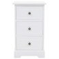 Nachttisch MDF und Kiefernholz 35 x 32 x 59 cm Nachttisch MDF und Kiefernholz 35 x 32 x 59 cm