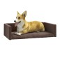 vidaXL Kofferraum-Hundebett Braun 70x45 cm Leinenoptik vidaXL Kofferraum-Hundebett Braun 70x45 cm Leinenoptik