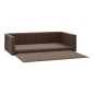 vidaXL Kofferraum-Hundebett Braun 70x45 cm Leinenoptik vidaXL Kofferraum-Hundebett Braun 70x45 cm Leinenoptik