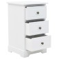 Nachttisch MDF und Kiefernholz 35 x 32 x 59 cm Nachttisch MDF und Kiefernholz 35 x 32 x 59 cm