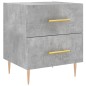vidaXL Nachttisch Betongrau 40x35x47,5 cm Holzwerkstoff vidaXL Nachttisch Betongrau 40x35x47,5 cm Holzwerkstoff