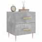 vidaXL Nachttisch Betongrau 40x35x47,5 cm Holzwerkstoff vidaXL Nachttisch Betongrau 40x35x47,5 cm Holzwerkstoff