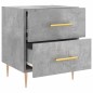 vidaXL Nachttisch Betongrau 40x35x47,5 cm Holzwerkstoff vidaXL Nachttisch Betongrau 40x35x47,5 cm Holzwerkstoff