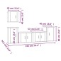 vidaXL 5-tlg. TV-Schrank-Set Hochglanz-Weiß Holzwerkstoff vidaXL 5-tlg. TV-Schrank-Set Hochglanz-Weiß Holzwerkstoff