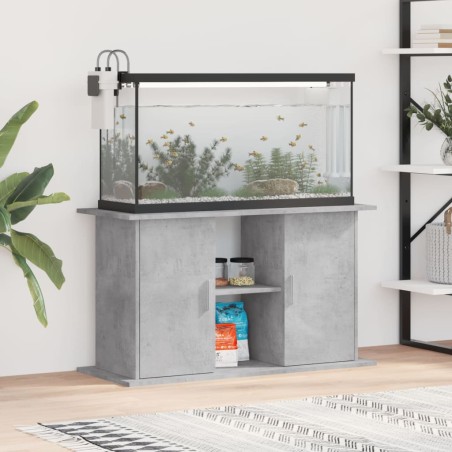 vidaXL Aquariumständer Betongrau 101x41x58 cm Holzwerkstoff