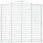 vidaXL Gabionen mit Hochbogen 10 Stk 200x30x180/200cm Verzinktes Eisen vidaXL Gabionen mit Hochbogen 10 Stk 200x30x180/200cm Verzinktes Eisen