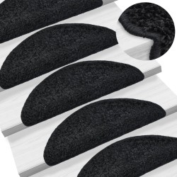 vidaXL Stufenmatten 10 Stk. 65x21x4 cm Schwarz