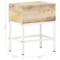 vidaXL Nachttisch 40x30x50 cm Mango Massivholz vidaXL Nachttisch 40x30x50 cm Mango Massivholz