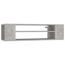 vidaXL TV-Hängeschrank Betongrau 100x30x26,5 cm Holzwerkstoff