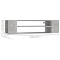vidaXL TV-Hängeschrank Betongrau 100x30x26,5 cm Holzwerkstoff vidaXL TV-Hängeschrank Betongrau 100x30x26,5 cm Holzwerkstoff