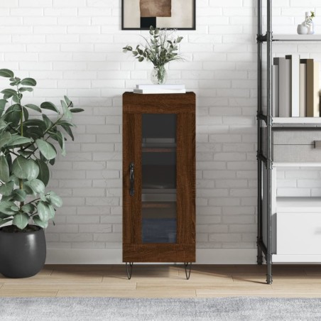 vidaXL Sideboard Braun Eichen-Optik 34,5x34x90 cm Holzwerkstoff