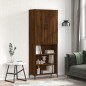 Highboard Braun Eichen-Optik 69,5x34x180 cm Holzwerkstoff Highboard Braun Eichen-Optik 69,5x34x180 cm Holzwerkstoff