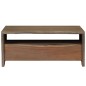 vidaXL Couchtisch Akazienholz Massiv Naturkanten 90x50x40 cm Grau vidaXL Couchtisch Akazienholz Massiv Naturkanten 90x50x40 cm Grau