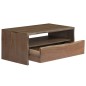 vidaXL Couchtisch Akazienholz Massiv Naturkanten 90x50x40 cm Grau vidaXL Couchtisch Akazienholz Massiv Naturkanten 90x50x40 cm Grau