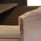 vidaXL Couchtisch Akazienholz Massiv Naturkanten 90x50x40 cm Grau vidaXL Couchtisch Akazienholz Massiv Naturkanten 90x50x40 cm Grau