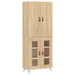 vidaXL Highboard Sonoma-Eiche 69,5x34x180 cm Holzwerkstoff