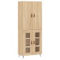 vidaXL Highboard Sonoma-Eiche 69,5x34x180 cm Holzwerkstoff vidaXL Highboard Sonoma-Eiche 69,5x34x180 cm Holzwerkstoff