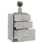 vidaXL Nachttisch Betongrau 40x40x63 cm Holzwerkstoff vidaXL Nachttisch Betongrau 40x40x63 cm Holzwerkstoff