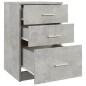 vidaXL Nachttisch Betongrau 40x40x63 cm Holzwerkstoff vidaXL Nachttisch Betongrau 40x40x63 cm Holzwerkstoff