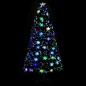 vidaXL Weihnachtsbaum mit LED-Schneeflocken Schwarz 120 cm Fiberoptik vidaXL Weihnachtsbaum mit LED-Schneeflocken Schwarz 120 cm Fiberoptik